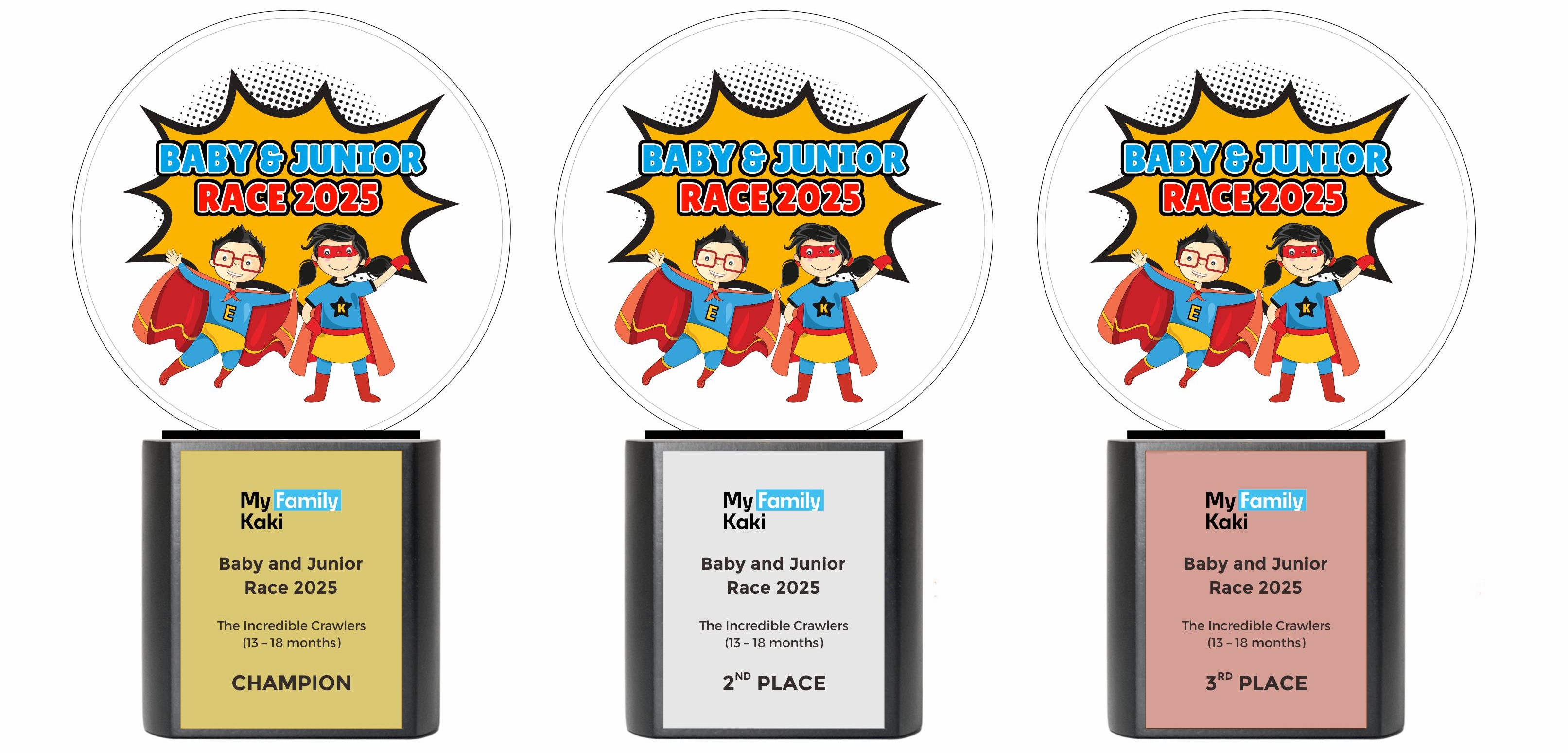 Baby and Junior Race 2025 Trophies