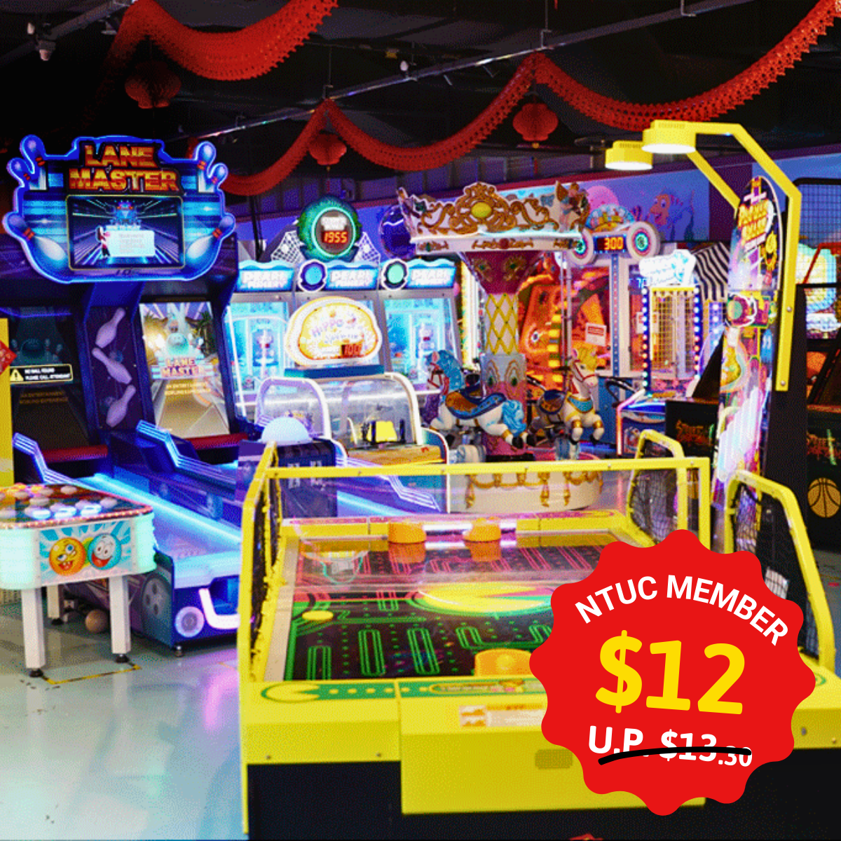Players enjoying classic and modern arcade games