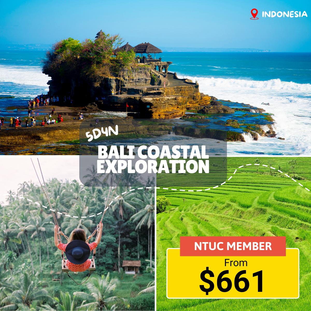 5-Day 4-Night Bali Trip from Singapore. Explore the best of Bali with our getaway package.