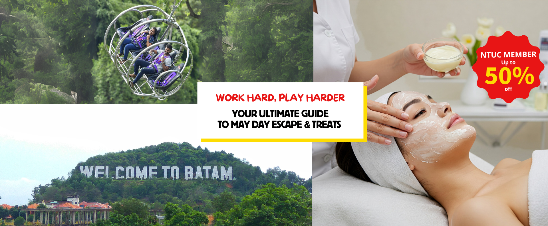Find the best May Day deals in Singapore! Your ultimate guide to relaxing escapes, fun activities, and tasty treats.