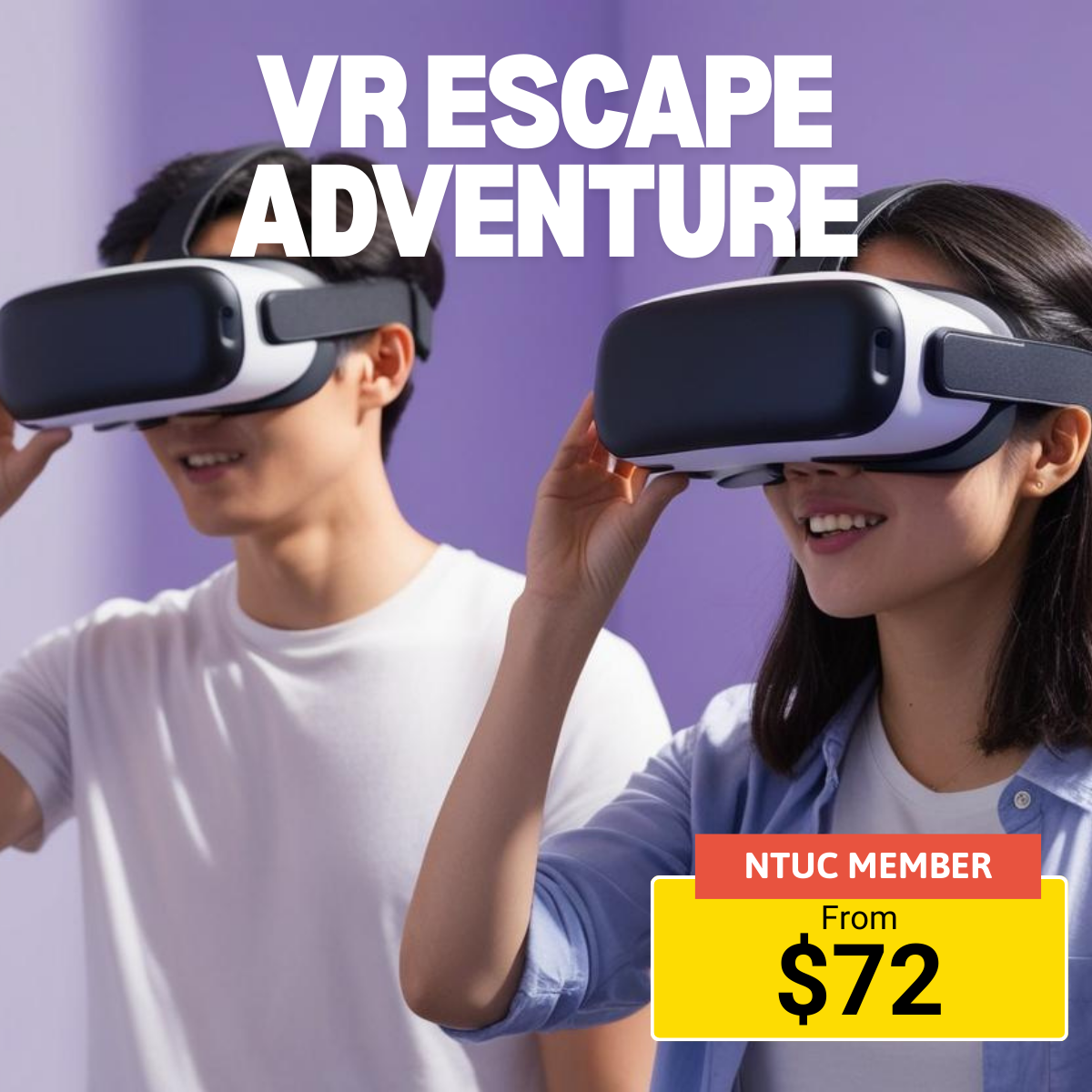 Immersive VR escape adventure for two at GoVR Singapore
