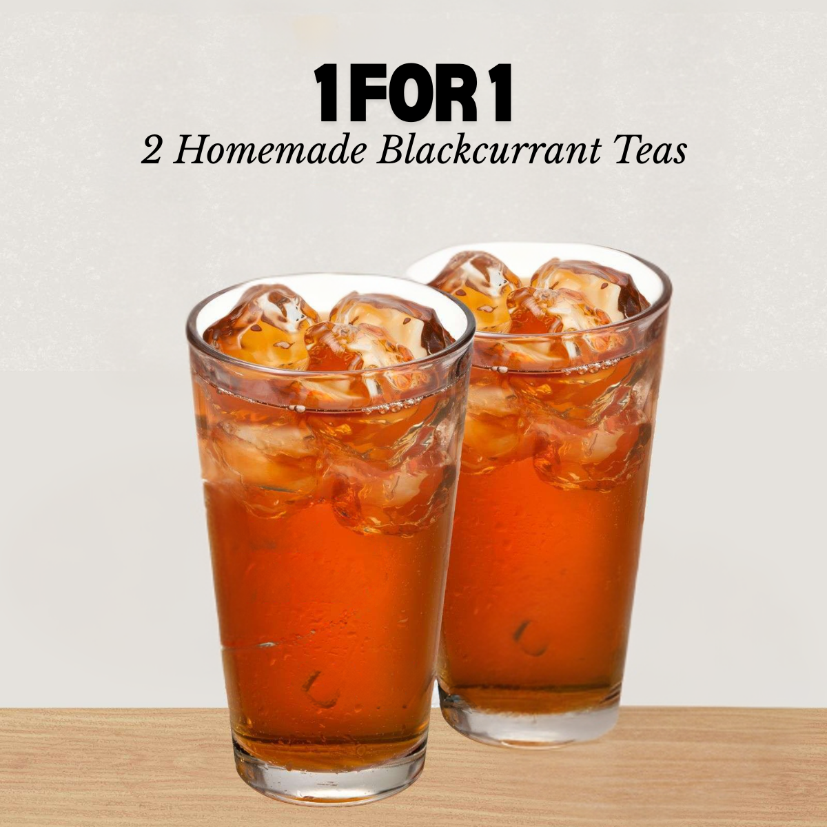 Refreshing bundle of 2 homemade blackcurrant teas from Kanteen, Singapore