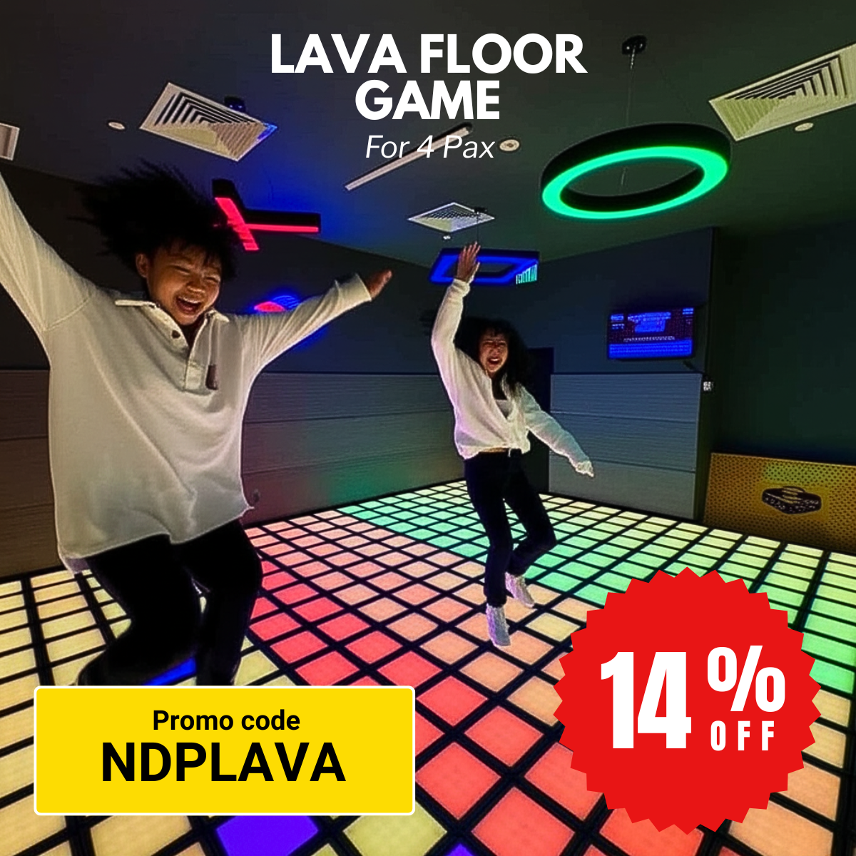 Lava Floor Game Challenge for 4 pax in Singapore