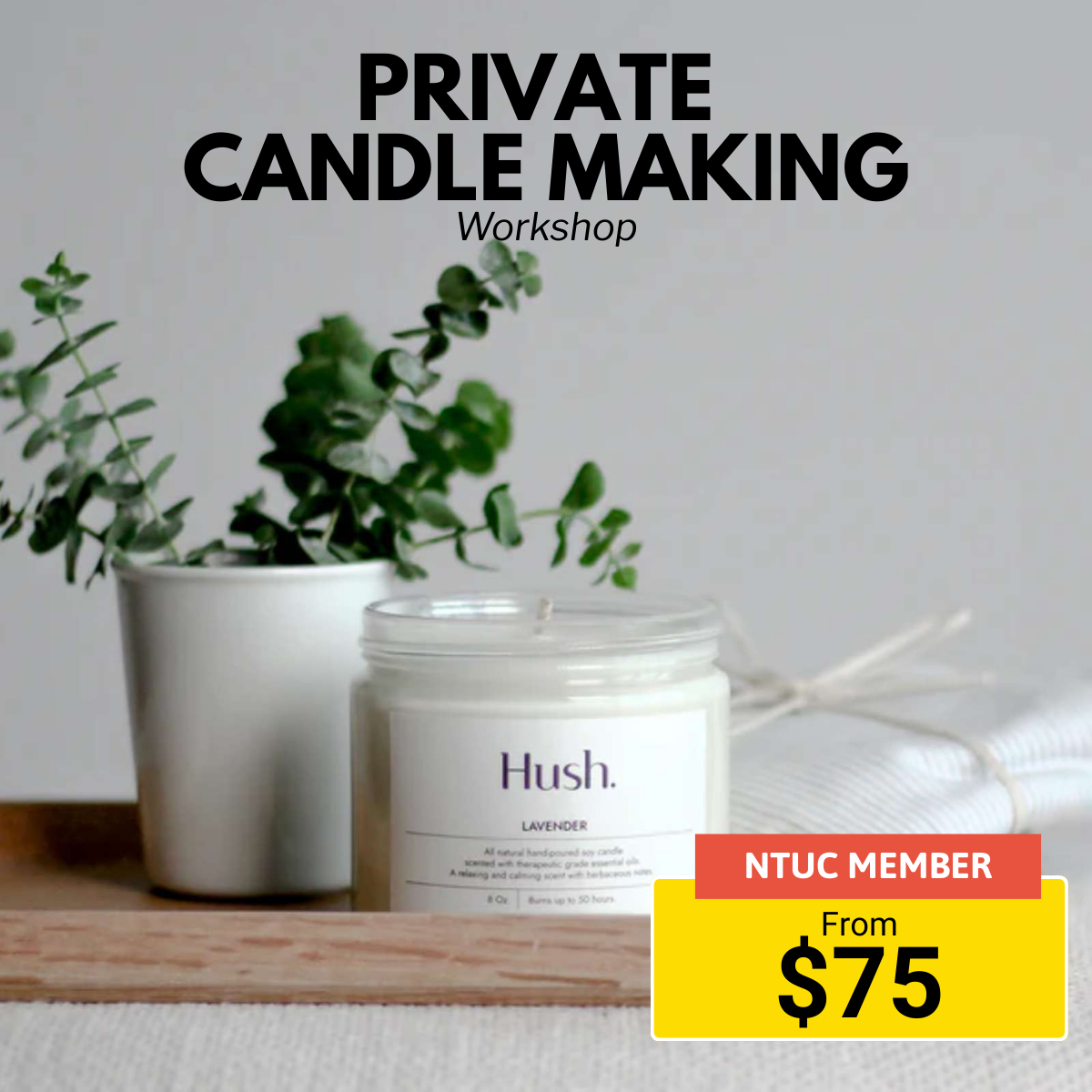 Candle Making Workshop Experience in Singapore for 2 or 4 pax