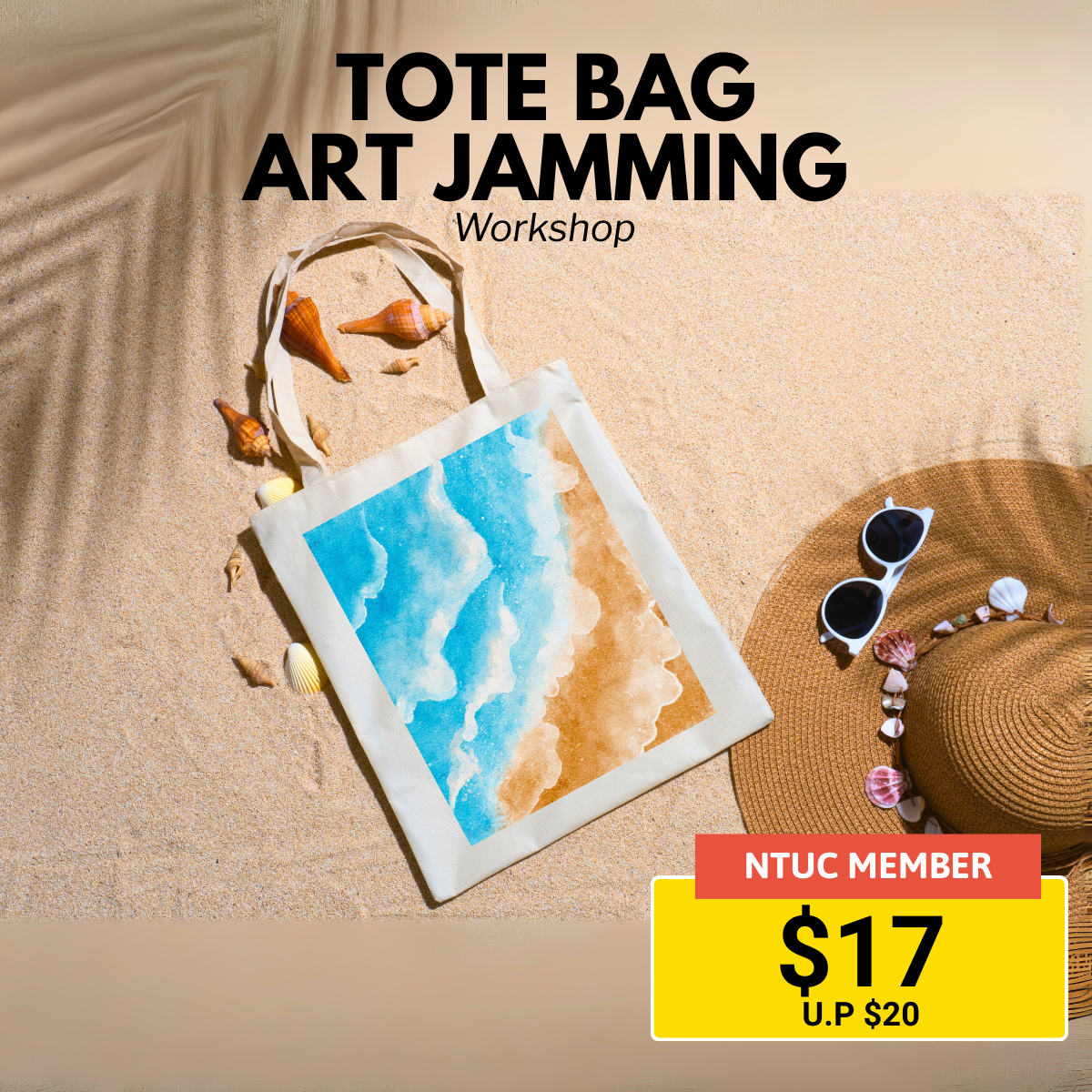 Tote Bag Art Jamming Workshop in Singapore