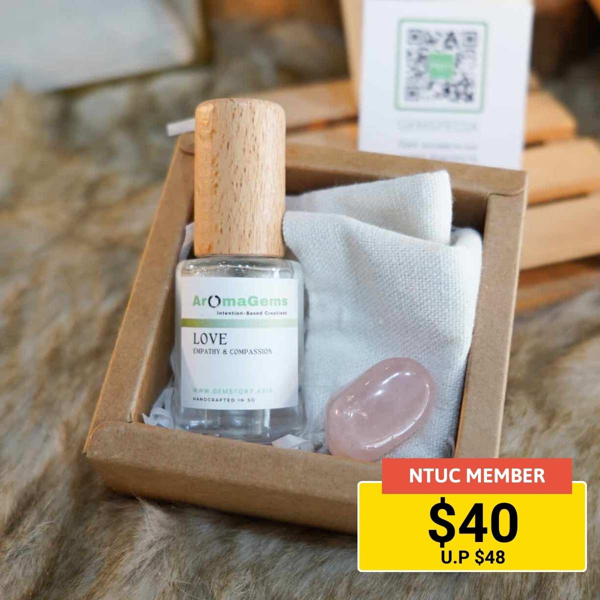 A deal for a workshop to blend your own AromaGems mist.