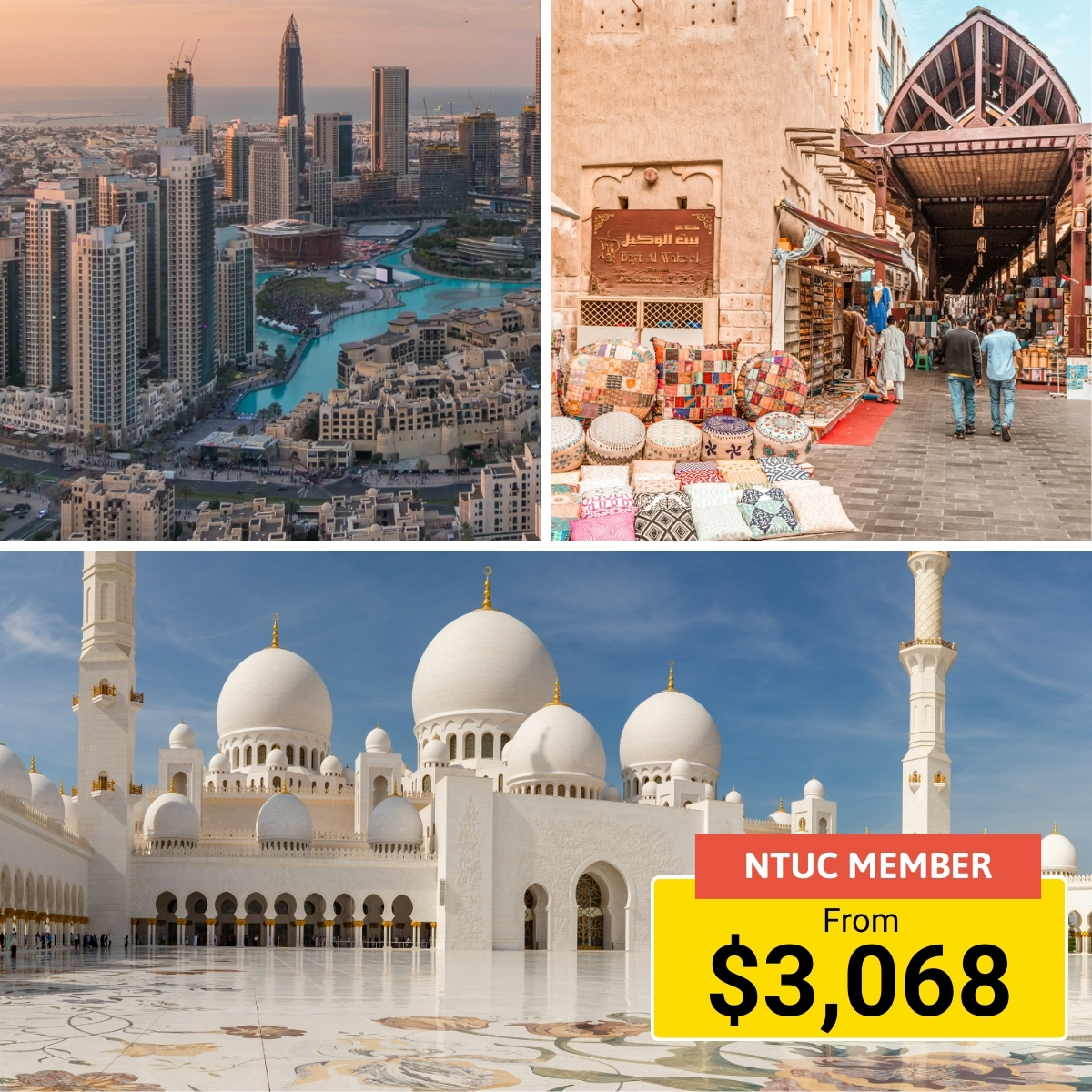 5-day, 4-night Dubai and Abu Dhabi adventure with sightseeing and luxury stays.